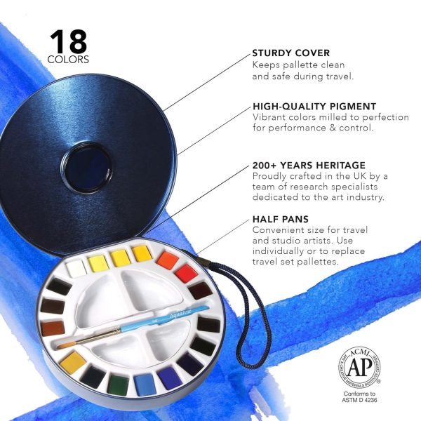 Daler Rowney Aquafine Watercolor Travel Set - Image 6